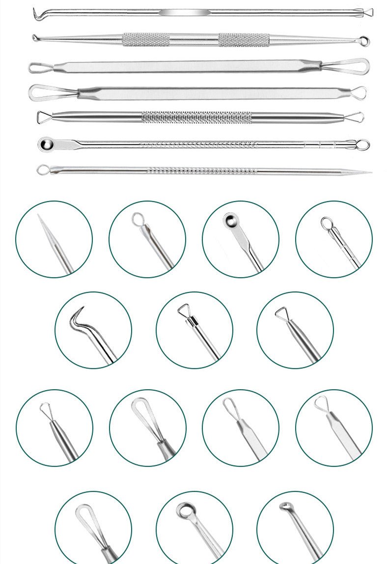 Blackhead Remover Blackhead Removal Suit Pimple Pin 9-piece Set - thatnatureworld